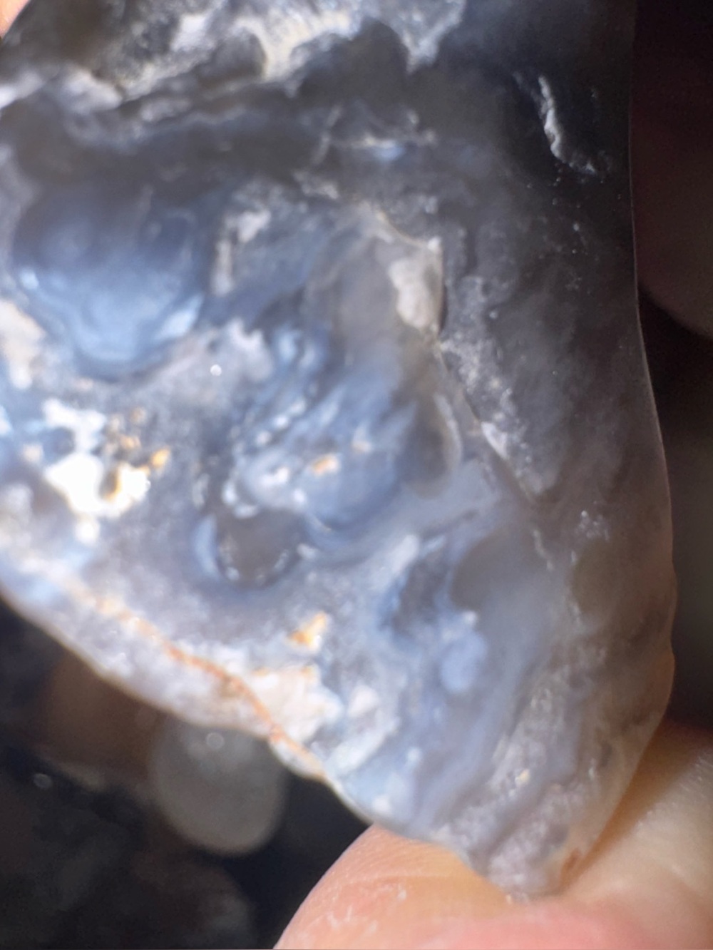 Beautiful 🤩 Lit up Oregon Black banded agate Newport Beach